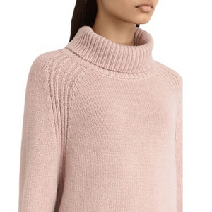 ALLSAINTS Arrin 100%‎ CASHMERE Whisper Blush Pink Turtleneck Sweater Jumper XS
